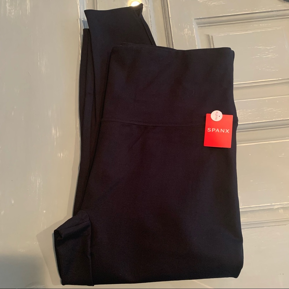 Spanx Ankle Length Ponte Hem Slit Leggings Petite